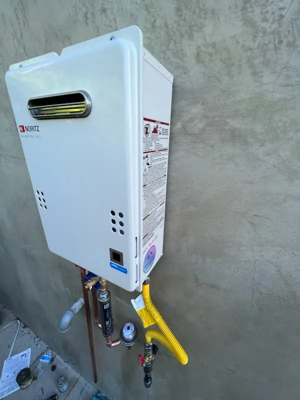 Tankless water heater installation for Lewis Mill homes